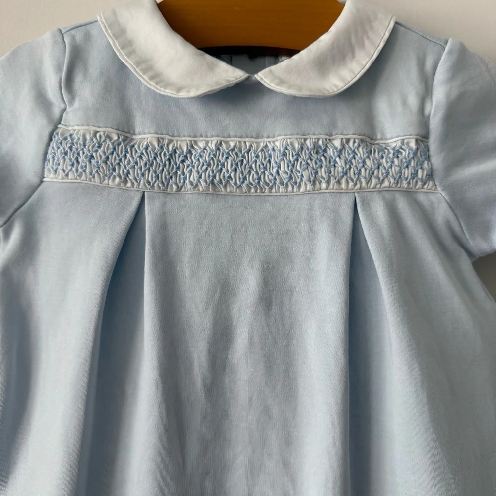 Ralph Lauren Baby Hand Smocked Interlock Shortall